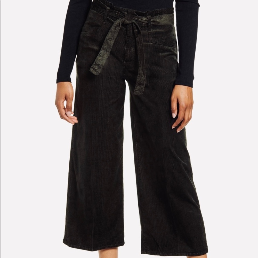 Paige black cropped pants